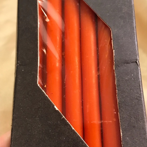 Halloween Orange Hand Dipped 15โ Danish Tapers - Picture 5 of 5